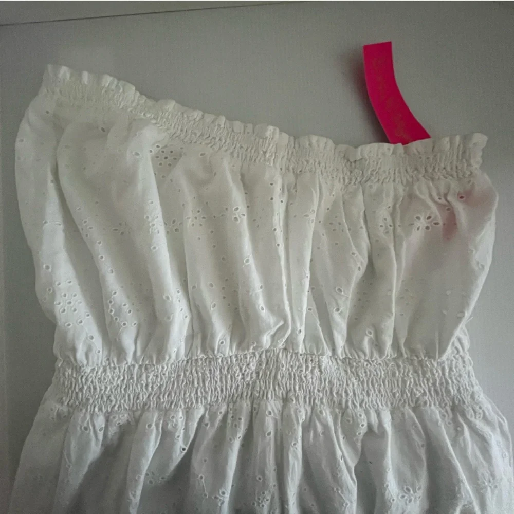 Lilly Pulitzer® Nicole Strapless Eyelet 100% Cotton Fully Lined w/Cotton dress - Picture 6 of 16